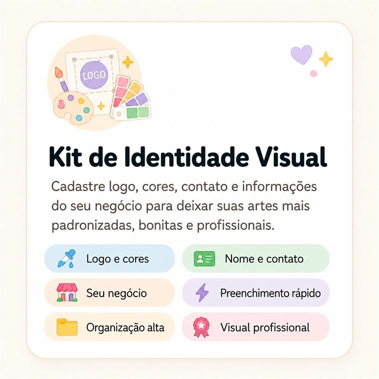 Kit de identidade visual na ferramenta